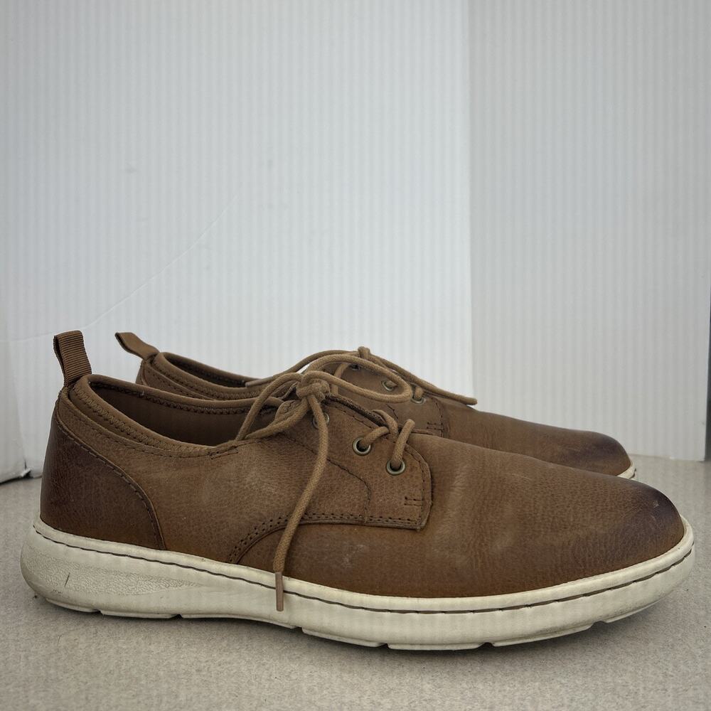 Mens Born Marcus Oxford Brown Lace‎ Up Leather Sneaker Dress Shoes Size 10.5